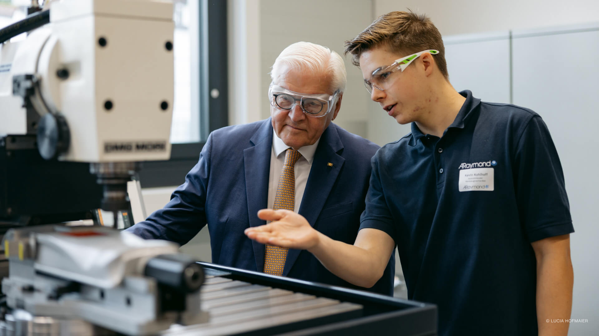 Bundespräsident Frank-Walter Steinmeier besucht ARaymond in Lörrach